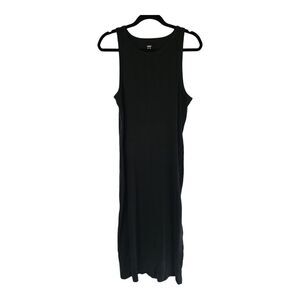 Aerie Ruched Ribbed Midi Dress